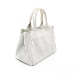 PRADA CANAPA Tote Bag Canvas Women's Grey 1BG439