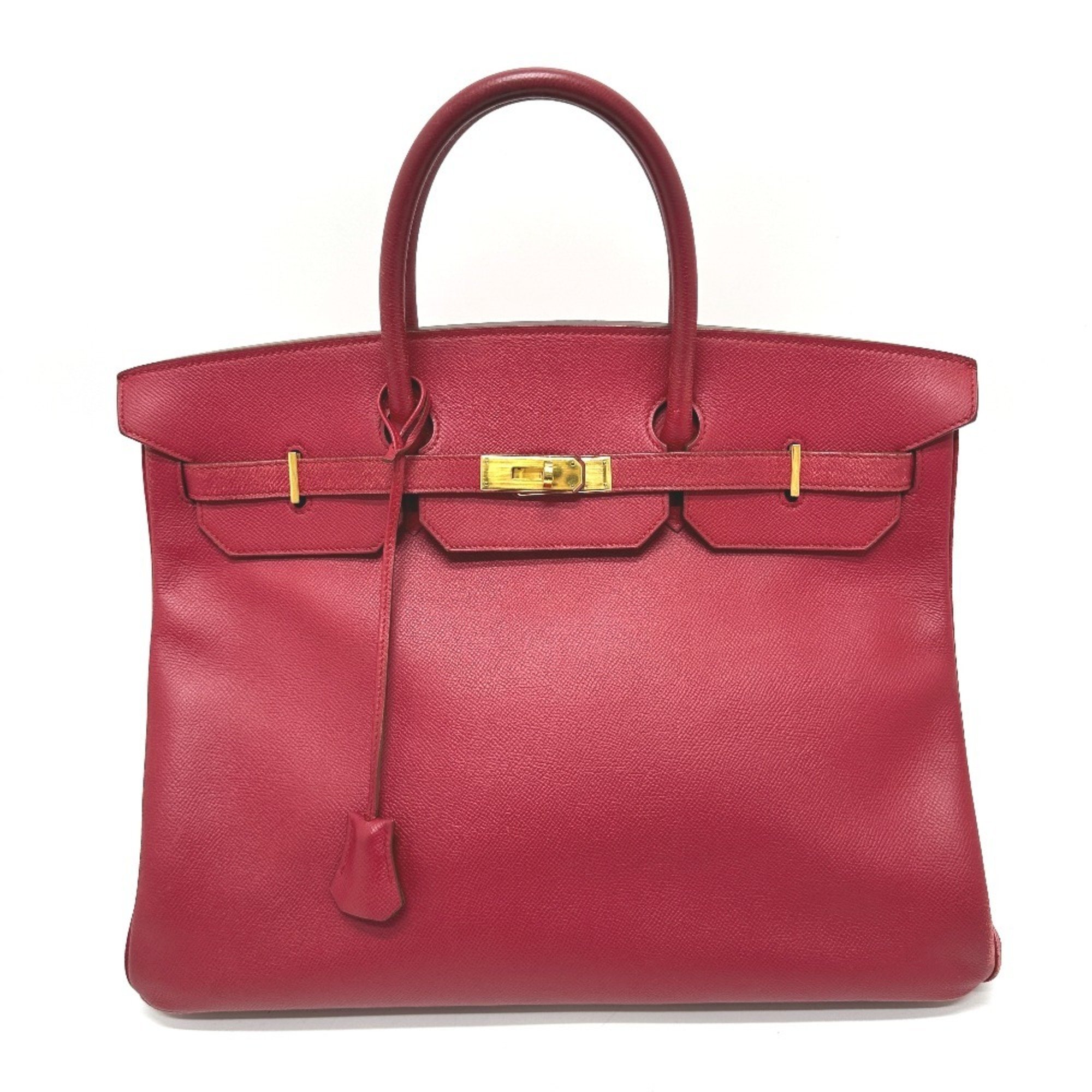 HERMES Hermes Birkin 40 Handbag Epson Women's G Hardware Red