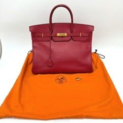 HERMES Hermes Birkin 40 Handbag Epson Women's G Hardware Red