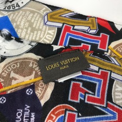 LOUIS VUITTON M70623 Etoile Allover LV League Stole Large Scarf Shawl Cotton Silk Men Women Multicolor