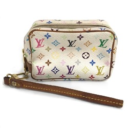 LOUIS VUITTON M58033 Monogram Multi Truth Wapiti Pouch Multicolor Canvas Women's Blanc White x