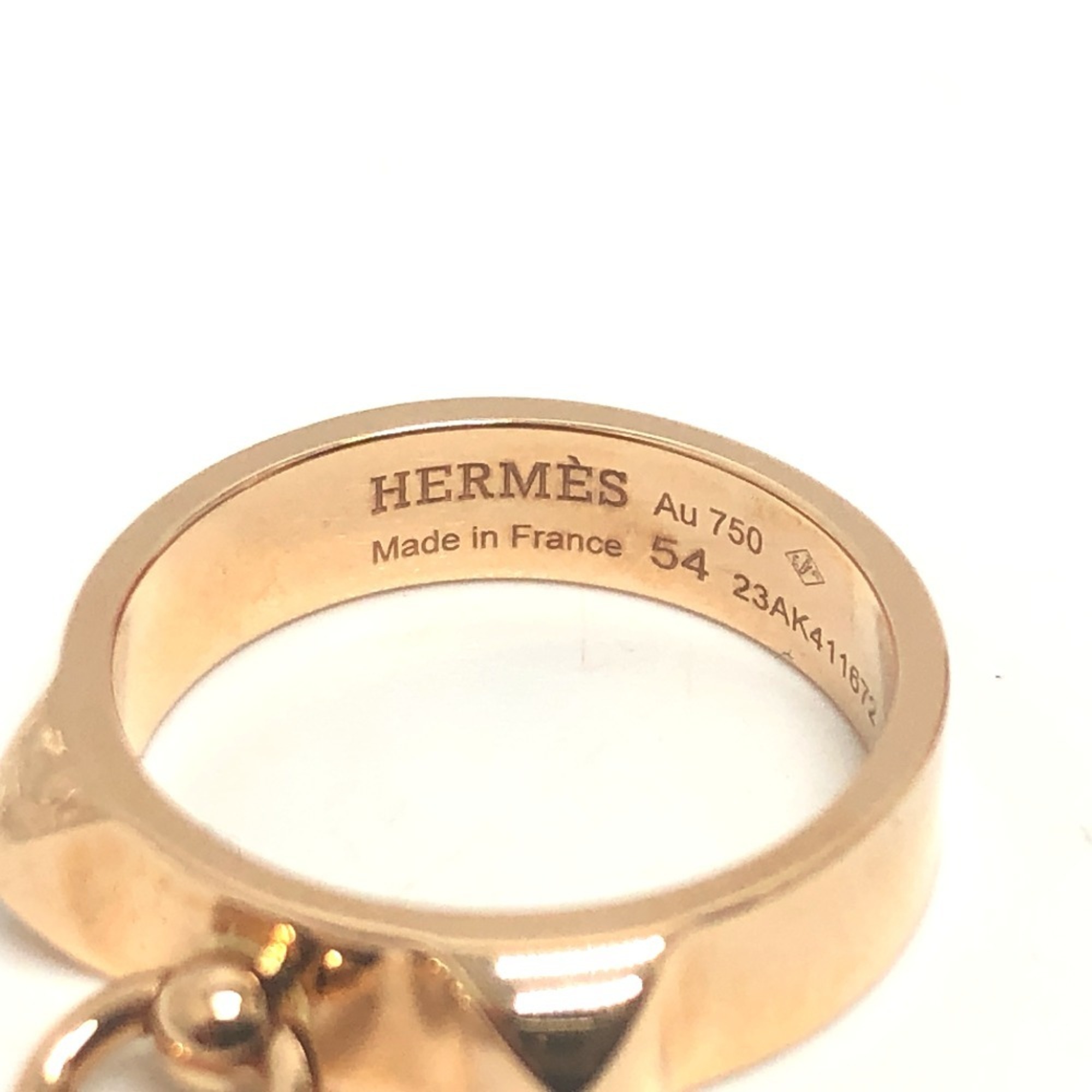 HERMES Hermes Collier de Chien Ring, Rings, Accessories, K18PG, Women's, Gold