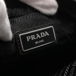 PRADA Shoulder Bag Nylon Leather Women's Black