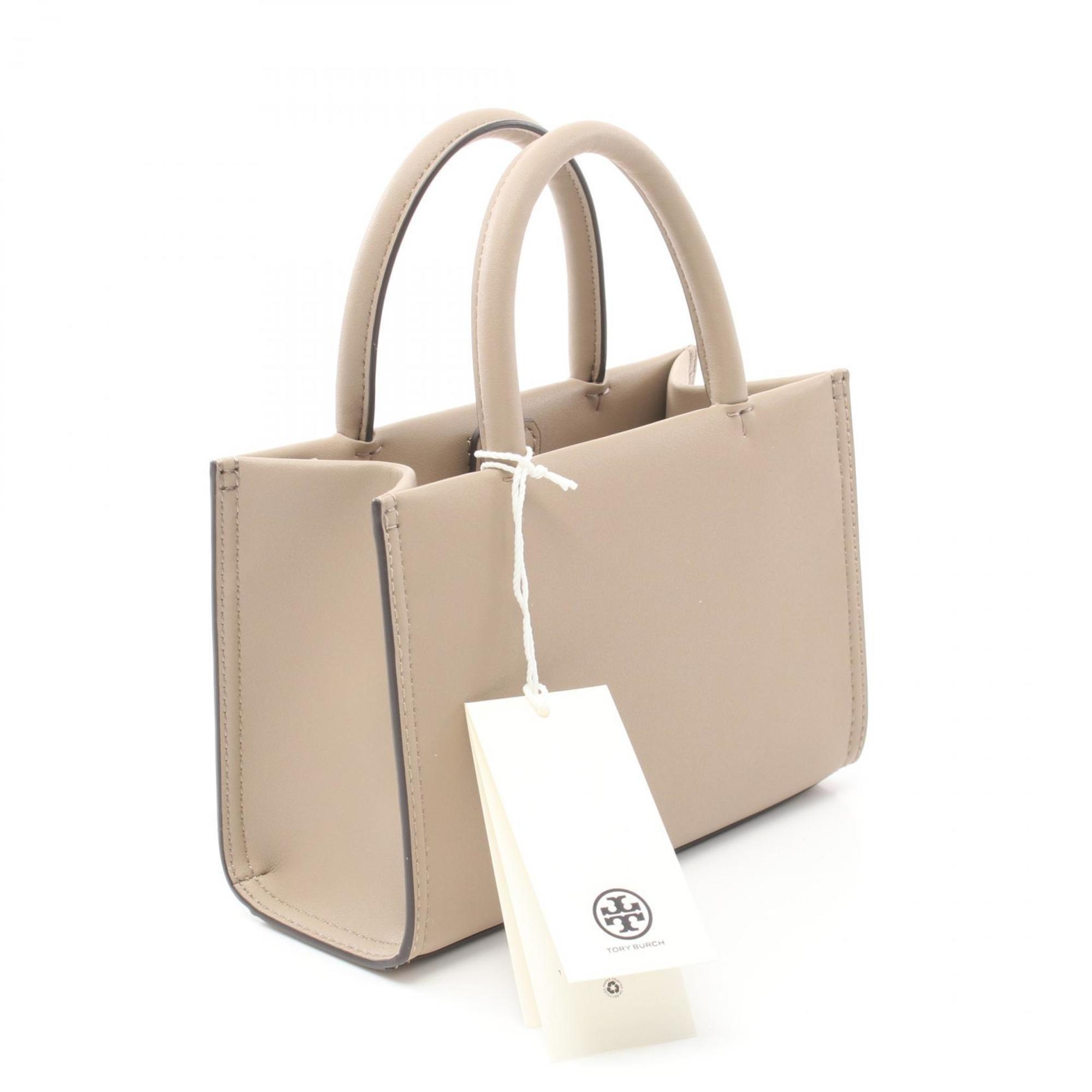 Tory Burch Ella Tote Bag, Faux Leather, Women's, Beige, 145613201