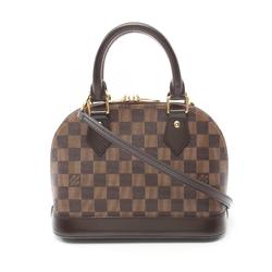 Louis Vuitton Alma BB Handbag Bag Leather Damier Women's Brown N41221