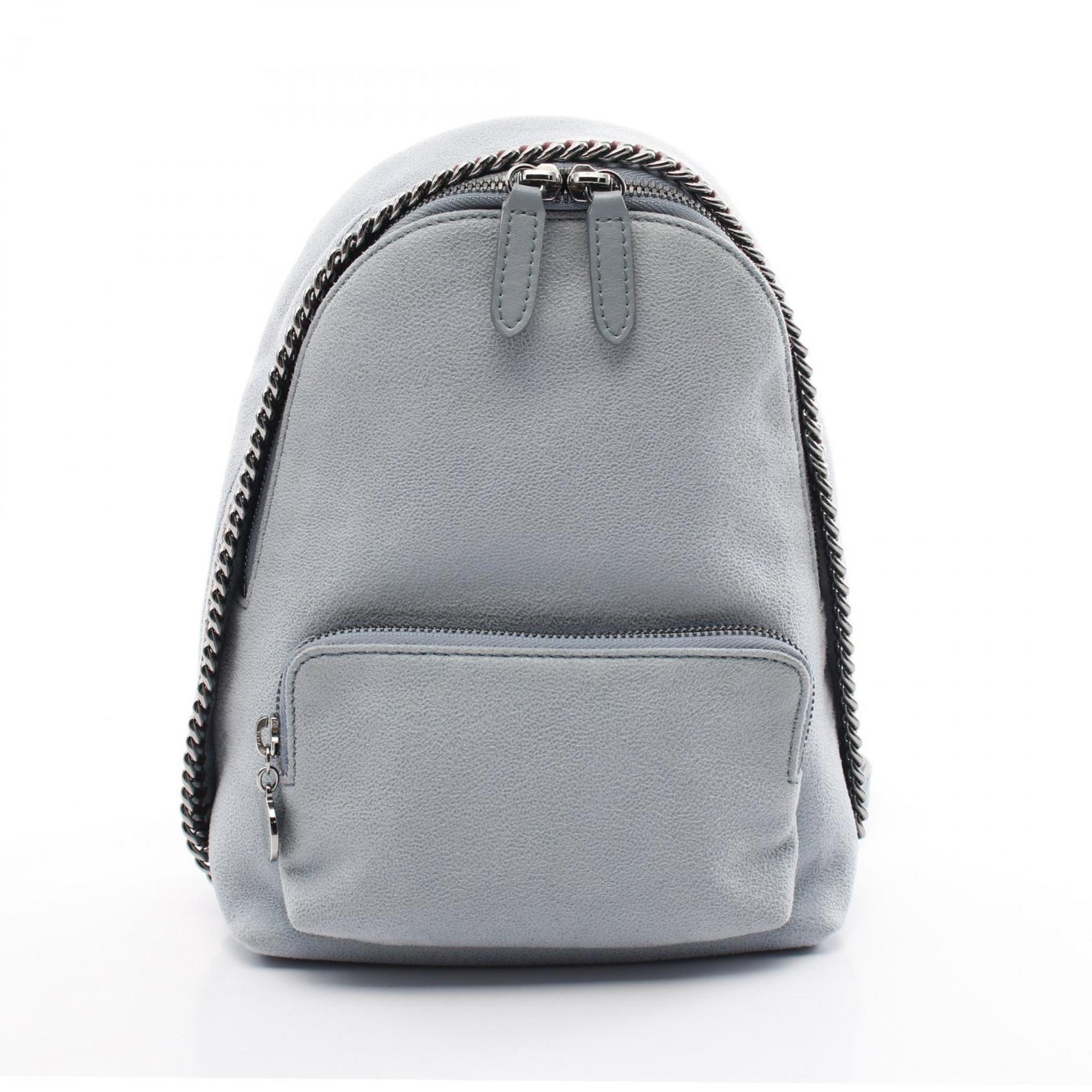 Stella McCartney Falabella Rucksack Backpack Bag Faux Leather Women's Blue 468908