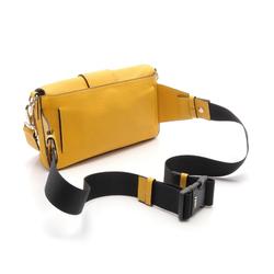 FENDI Baguette for Men Regular Waist Bag Body Leather Men's Yellow 7V72