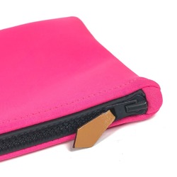 HERMES Neoban MM Clutch Bag Pouch Polyamide Women's Pink