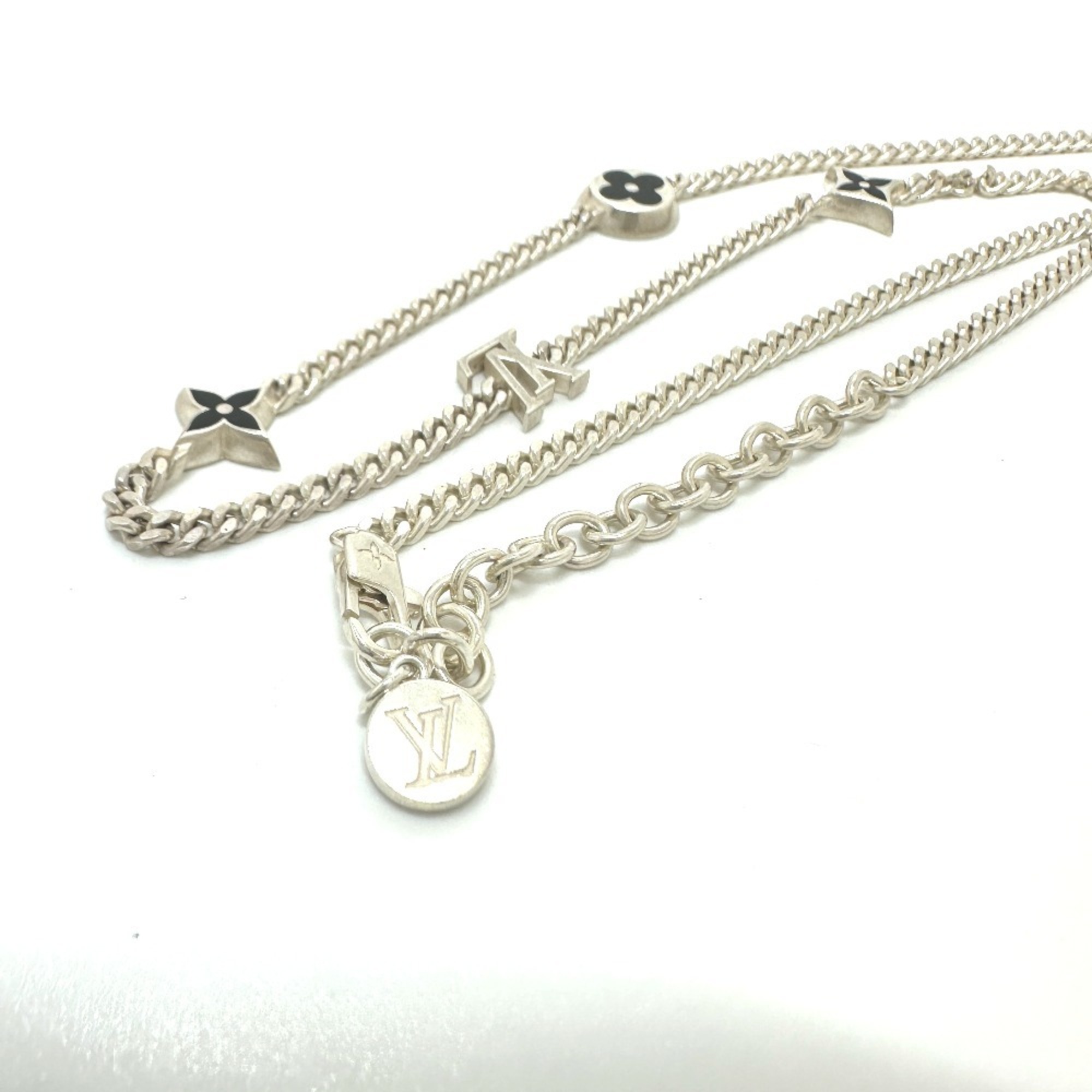 LOUIS VUITTON M01717 Necklace LV Spike Charm Chain SV925 Men's Silver