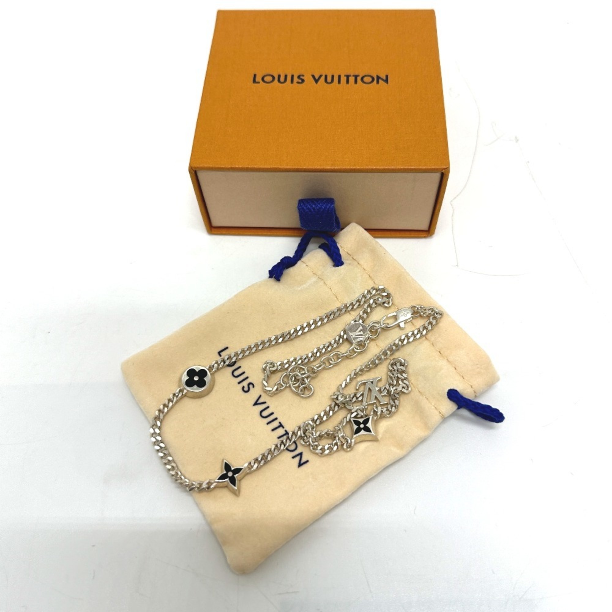 LOUIS VUITTON M01717 Necklace LV Spike Charm Chain SV925 Men's Silver