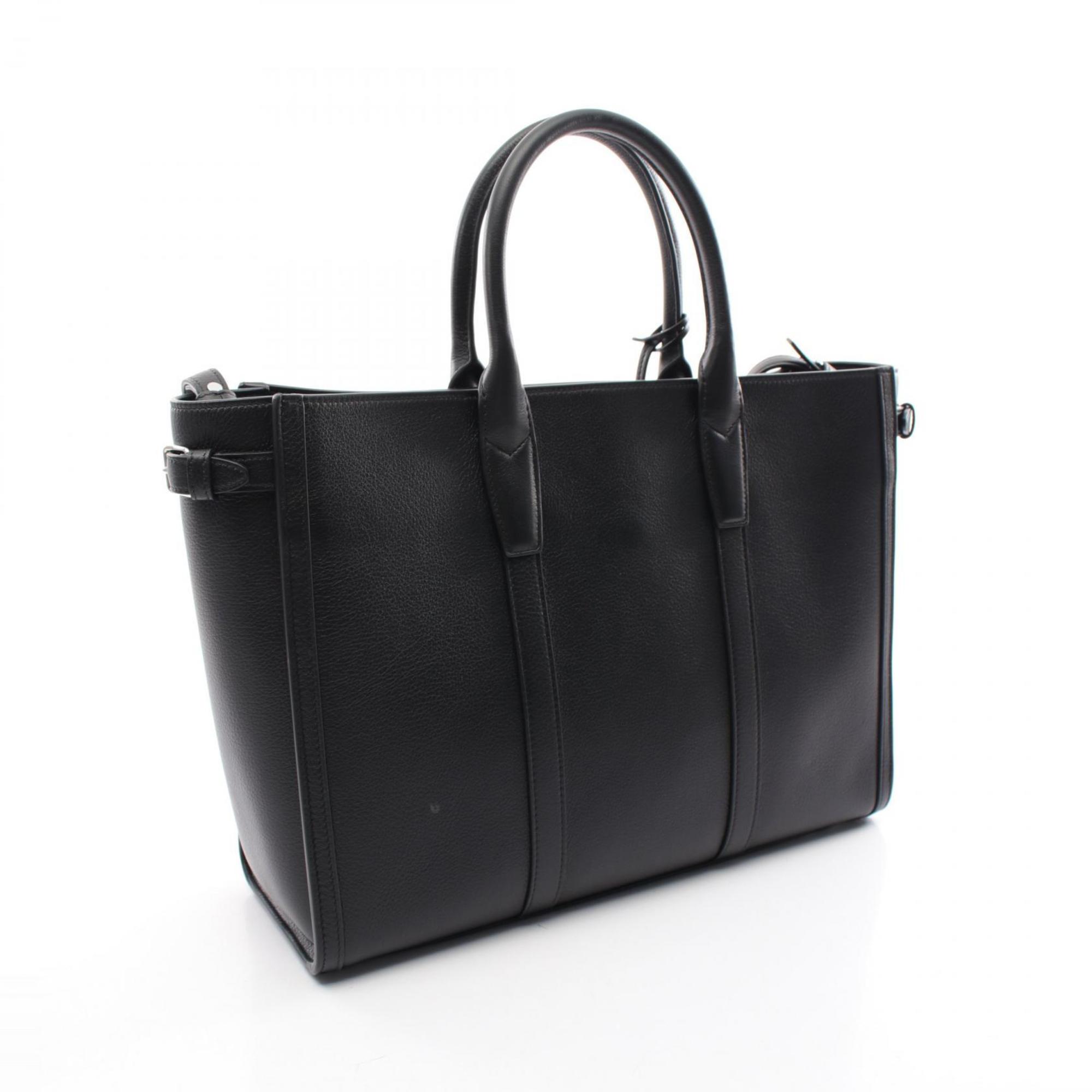 CELINE Medium Cabas Tote Bag Leather Men's Black 116273FGA 38SI