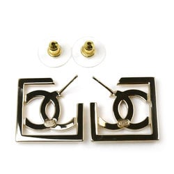 CHANEL Metal Coco Mark Square Earrings ABB739 for Women