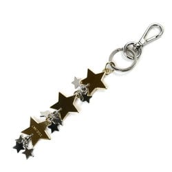 JIMMY CHOO SANDIE MTL Star Bag Charm Keychain Silver Gold Women's