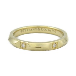 Tiffany & Co. True Band 6P Diamond Ring, K18 (Yellow Gold), Diamond, Women's, Clear