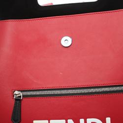 FENDI ROMA Rucksack Backpack Bag Leather Men's Red 7VZ060