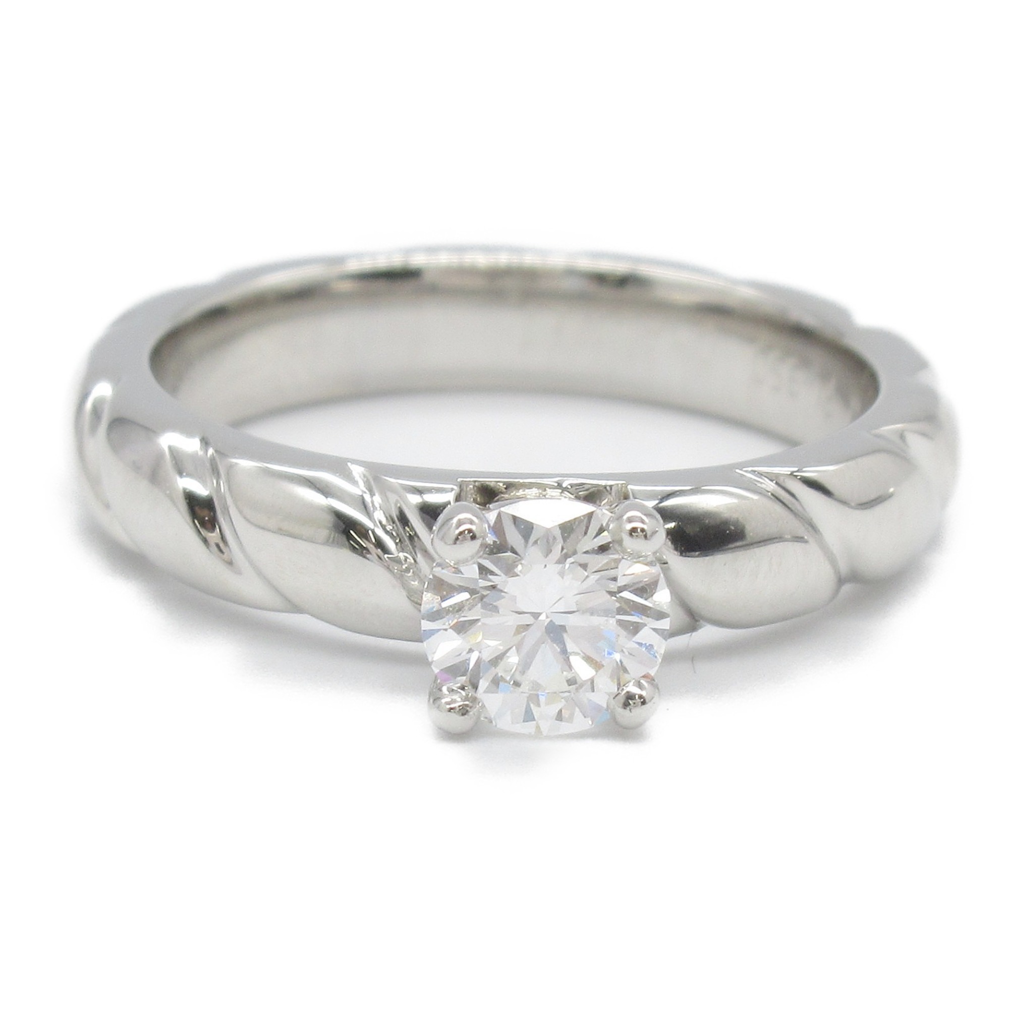 Chaumet Torsade Diamond Ring, Pt950 Platinum, Diamond, Women's, Clear