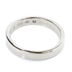 CARTIER Pt950 Platinum C de Engraved 1P Diamond Ring B4051350 Size 10 50 4.7g Women's