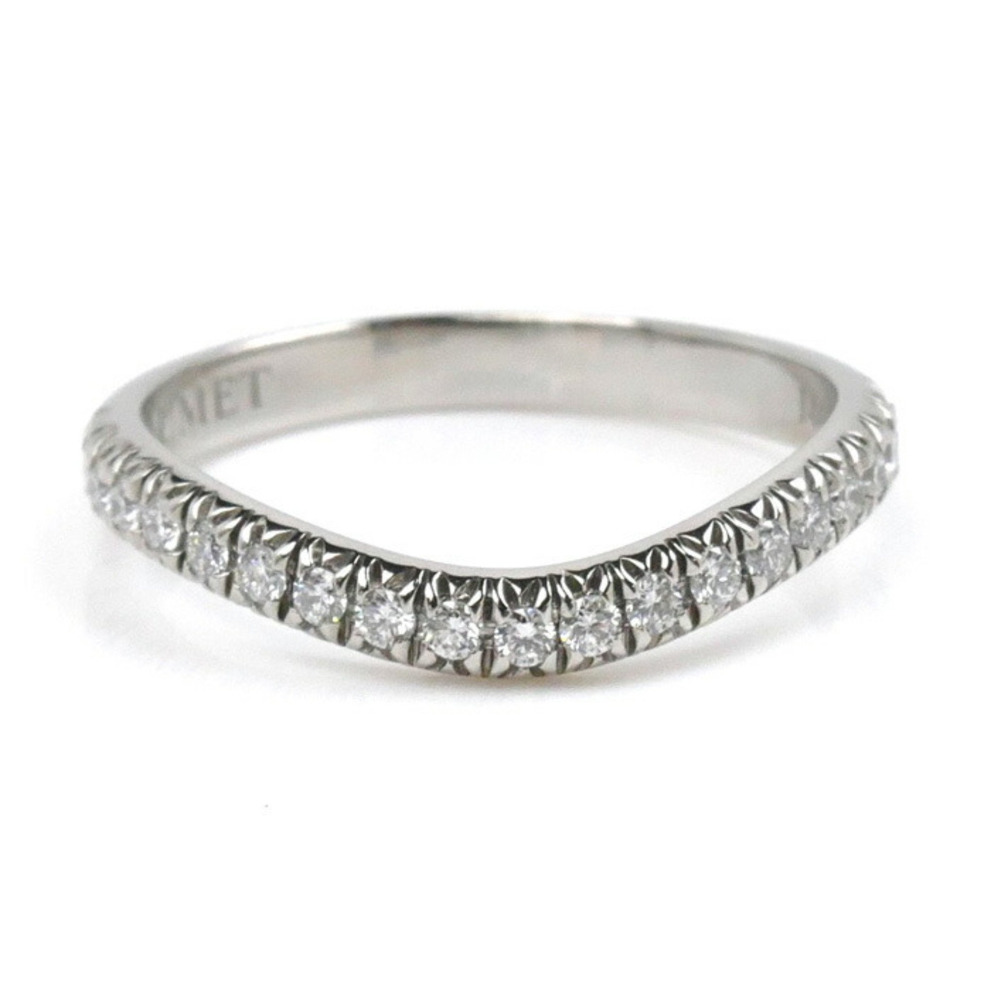 Chaumet Pt950 Platinum Lien D'Amour Diamond Ring, Diamond, Size 8.5, 49, 2.7g, Women's