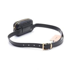 Miu Miu Miu MATELASSE Waist Bag Body Leather Women's Black 5CC5682FPPF0002