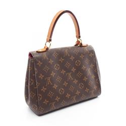 Louis Vuitton Cluny BB Monogram Rose Handbag Bag Coated Canvas Leather Women's Brown M42738