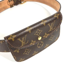 LOUIS VUITTON M6933U Monogram Santur Pochette Belt Bag Waist Body Canvas Men's Women's Brown