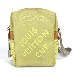 LOUIS VUITTON M80636 Damier Geant Weatherly LV Cup Pochette Shoulder Bag Nylon Canvas Men's Yellow