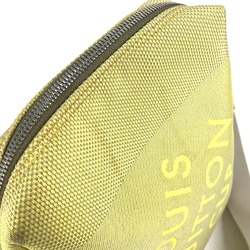 LOUIS VUITTON M80636 Damier Geant Weatherly LV Cup Pochette Shoulder Bag Nylon Canvas Men's Yellow