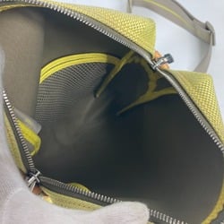 LOUIS VUITTON M80636 Damier Geant Weatherly LV Cup Pochette Shoulder Bag Nylon Canvas Men's Yellow