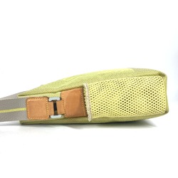 LOUIS VUITTON M80636 Damier Geant Weatherly LV Cup Pochette Shoulder Bag Nylon Canvas Men's Yellow