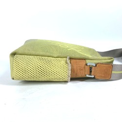 LOUIS VUITTON M80636 Damier Geant Weatherly LV Cup Pochette Shoulder Bag Nylon Canvas Men's Yellow