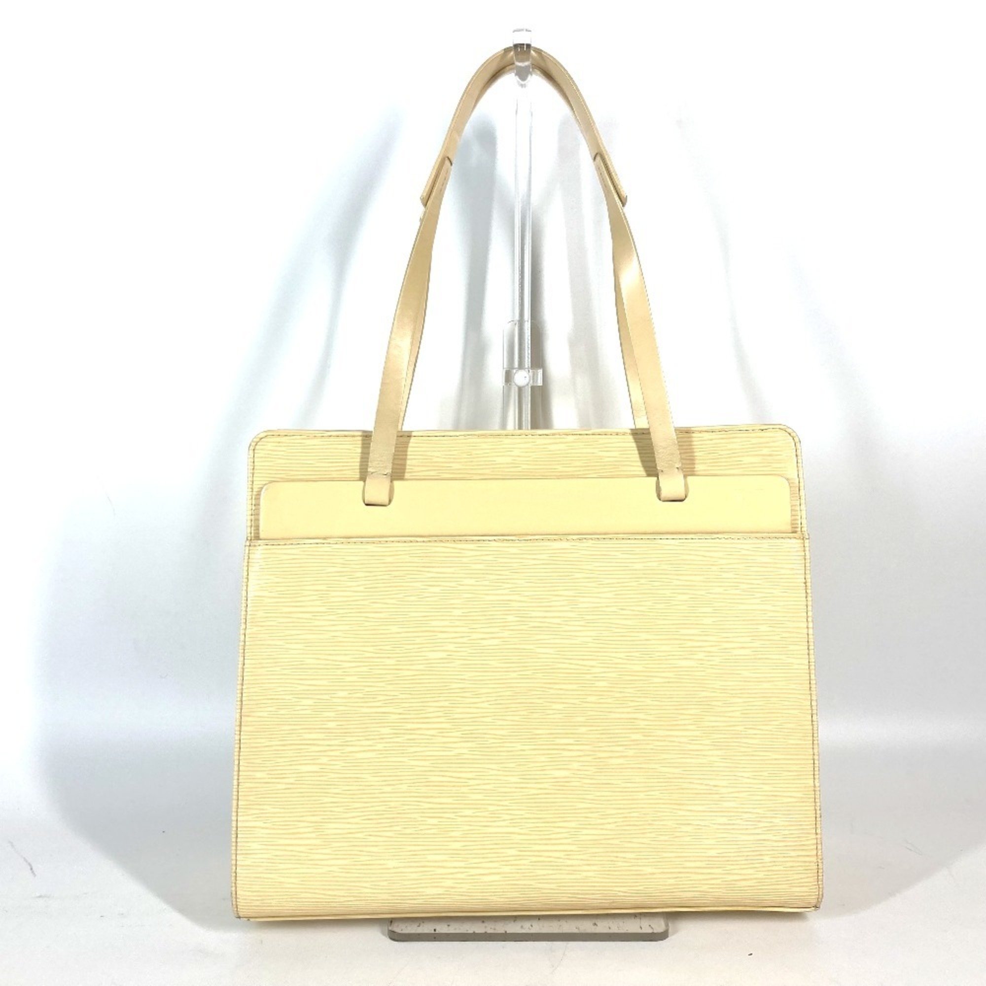 LOUIS VUITTON M5249A Epi Croisette PM Shoulder Bag Tote Leather Women's Vanille Yellow