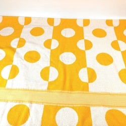 HERMES Yachting Dot Beach Towel Cotton Women's Yellow