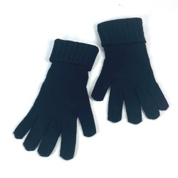 LOUIS VUITTON M72682 Leather Patch Tag Gon Helsinki Damier Gloves Cashmere Men's Black