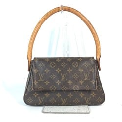 LOUIS VUITTON M51147 Monogram Looping Shoulder Bag Canvas Women's Brown