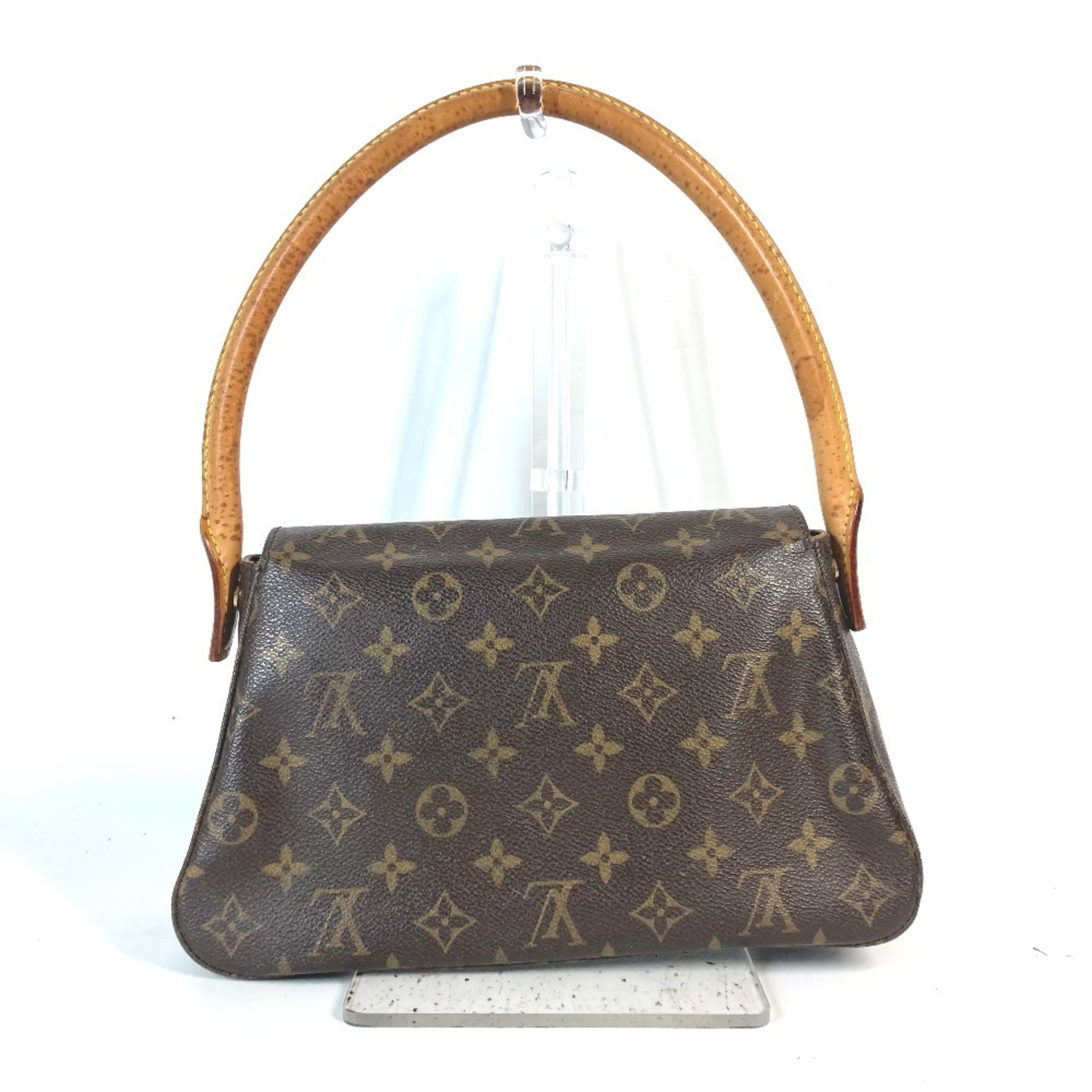 LOUIS VUITTON M51147 Monogram Looping Shoulder Bag Canvas Women's Brown