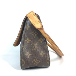 LOUIS VUITTON M51147 Monogram Looping Shoulder Bag Canvas Women's Brown