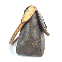 LOUIS VUITTON M51147 Monogram Looping Shoulder Bag Canvas Women's Brown