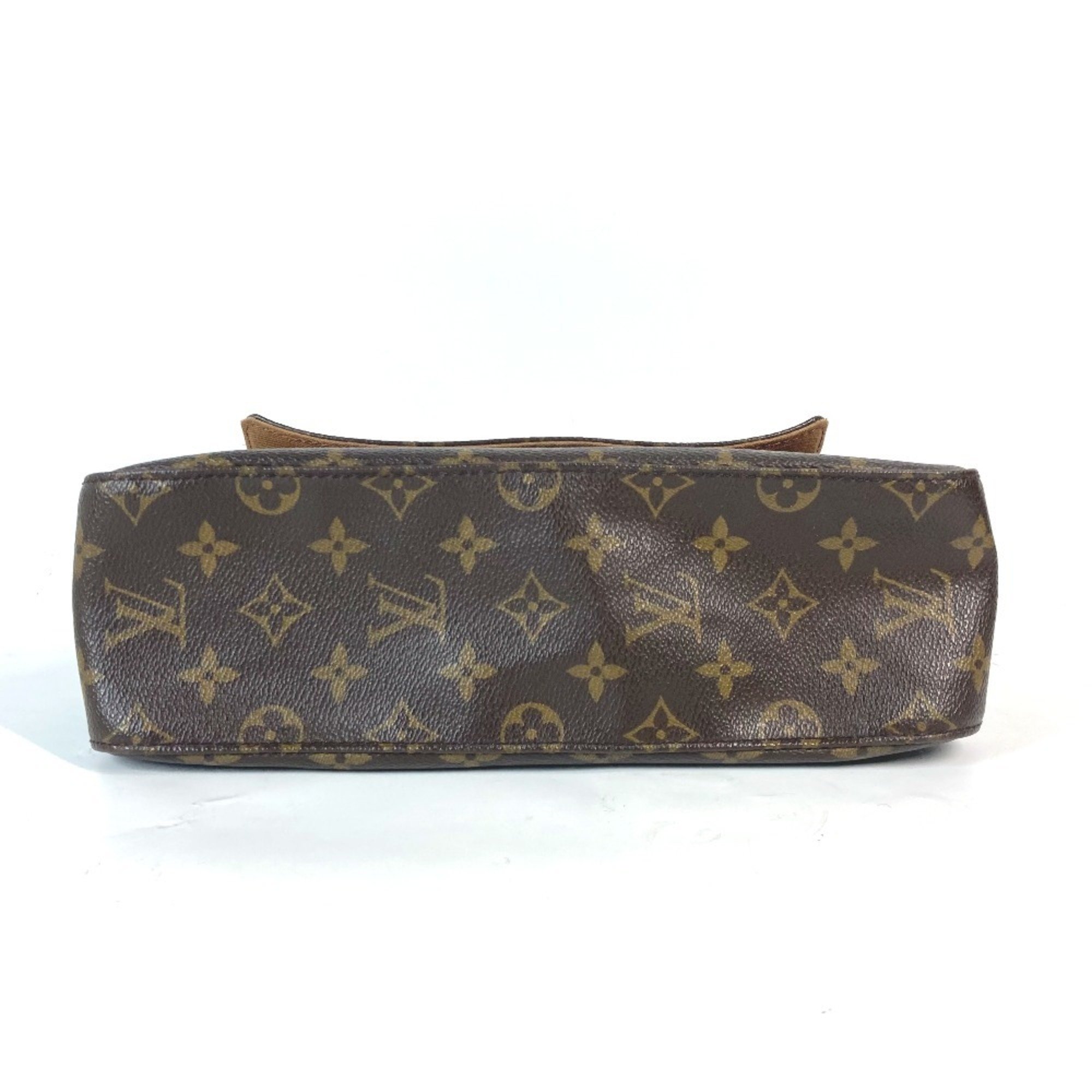 LOUIS VUITTON M51147 Monogram Looping Shoulder Bag Canvas Women's Brown