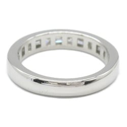 Tiffany & Co. Half Circle Channel Setting Ring, Pt950 Platinum, Diamond, Women's, Clear