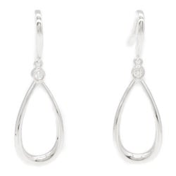 Tiffany & Co. Teardrop Earrings 2PD K18WG (White Gold) Diamond Ladies Clear