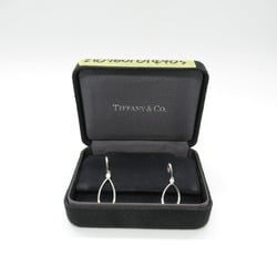 Tiffany & Co. Teardrop Earrings 2PD K18WG (White Gold) Diamond Ladies Clear