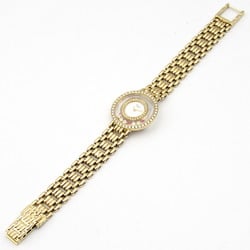 Chopard Happy Diamonds Watch K18 (Yellow Gold) Ladies White 4119 1