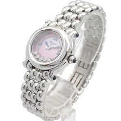 Chopard Happy Sport Watch Stainless Steel Ladies Pink Shell 27 8250-23