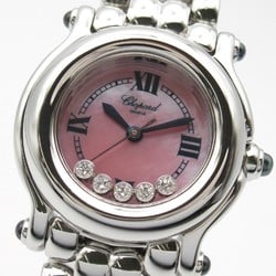 Chopard Happy Sport Watch Stainless Steel Ladies Pink Shell 27 8250-23