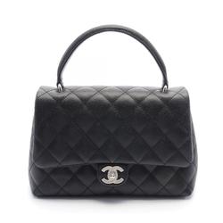 CHANEL Matelasse Handbag Bag Caviar Skin (Grained Calf) Women's Black 29861