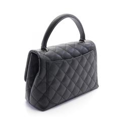 CHANEL Matelasse Handbag Bag Caviar Skin (Grained Calf) Women's Black 29861