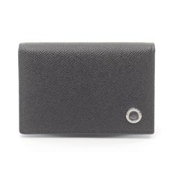 BVLGARI MAN Business Card Holder/Card Case Leather Men's Black 30400BLK