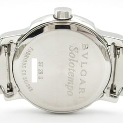 BVLGARI Solotempo Watch Stainless Steel Ladies White ST29S