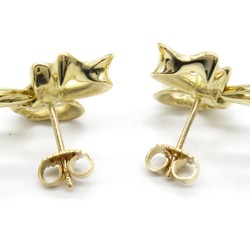 Tiffany & Co. Ribbon Earrings, K18 (yellow gold), ladies' gold