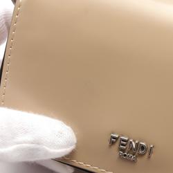 FENDI Nano Bag Handbag Leather Women's Beige 7AS173